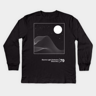 ELO - Discovery / Minimal Style Graphic Artwork Design Kids Long Sleeve T-Shirt